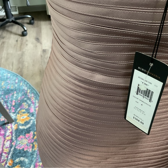 BCBG One Shoulder Blush Dress - Picture 10 of 11